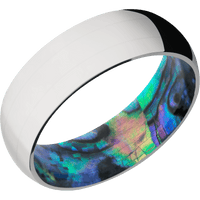 Palladium Silver + Polish Finish + Abalone
