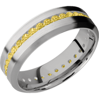 14K White Gold + Satin , Satin Finish