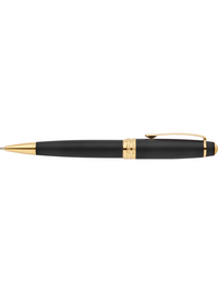 Bailey Matte Black Lacquer with 23KT Gold PVD Ballpoint Pen