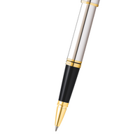 Coventry Polished Chrome with Gold-Tone Rollerball Pen