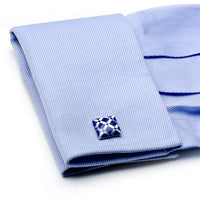 Mother of Pearl Diamond Cufflinks