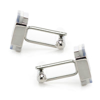 Floating Mother of Pearl Checkered Cufflinks