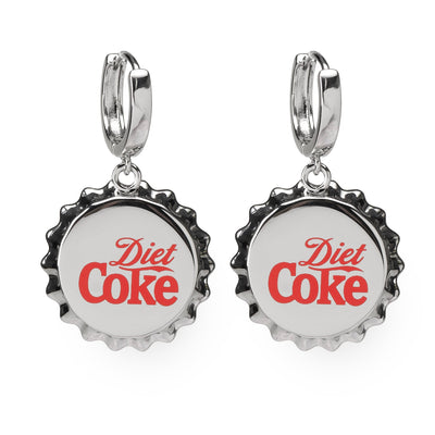 Diet Coke Coca-Cola Bottle Cap Earrings