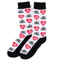 Diet Coke Coca-Cola White Dress Socks