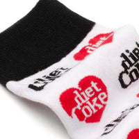 Diet Coke Coca-Cola White Dress Socks