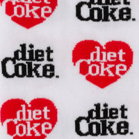 Diet Coke Coca-Cola White Dress Socks