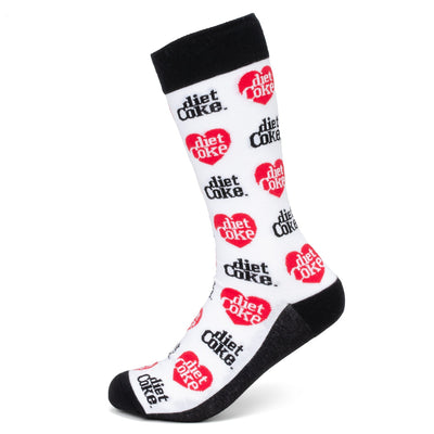 Diet Coke Coca-Cola White Dress Socks