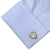 Black Guitar Pick Cufflinks