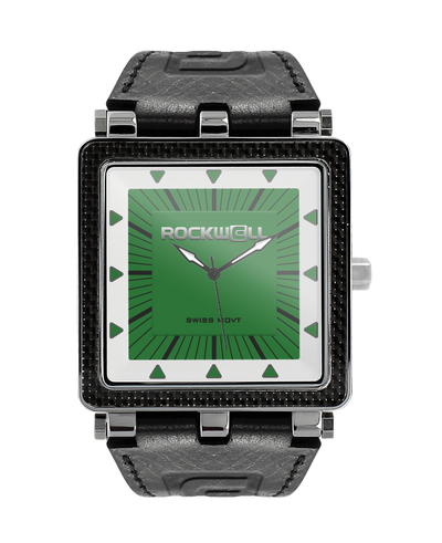 CF Leather (Black/Green) Watch