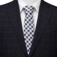 DC Batman Plaid Navy Men's Tie