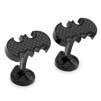 DC Batman Stainless Steel Carbon Fiber Cufflinks