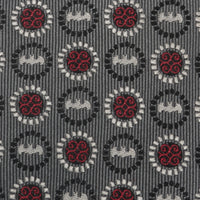 DC Batman Medallion Symbol Charcoal Silk Men's Tie