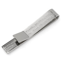 DC Superman Hidden Message Silver Tie Bar