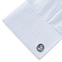 DC Superman Navy Gemstone Cufflinks
