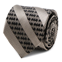 DC Batman Black Pinstripe Tie