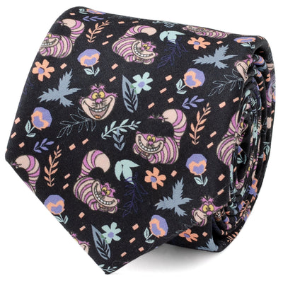 Disney Alice in Wonderland Cheshire Cat Black Men's Tie
