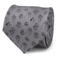 Disney Dogs Gray Men's Tie