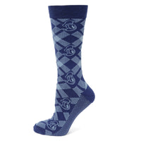 Disney Donald Duck Plaid Socks and Mickey Mouse Blue Lapel Pin Gift Set