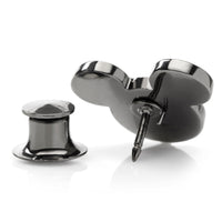 Disney Mickey Mouse Black Pave Crystal Lapel Pin