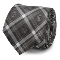 Disney Mickey and Friends Charcoal Plaid Men's Tie