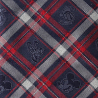 Disney Mickey and Friends Navy Plaid Men's Tie