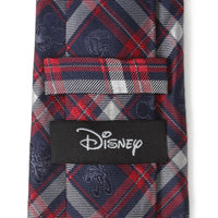 Disney Mickey and Friends Navy Plaid Men's Tie