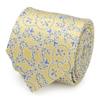Disney Mickey Mouse Yellow Multi Men's Tie