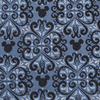 Disney Mickey Mouse Damask Tile Blue Men's Tie