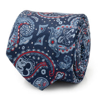 Disney Mickey and Friends Paisley Blue Multi Men's Tie