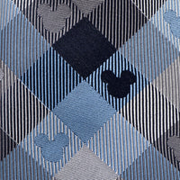 Disney Mickey Mouse Blue Plaid Mens Tie
