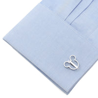Disney Mickey Mouse Silhouette Cutout Cufflinks
