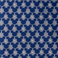 Disney Mickey Mouse Silhouette Pattern Dot Blue Tie