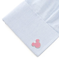 Disney Mickey Mouse Silhouette Pink Cufflinks