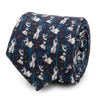 Disney Frozen Olaf Navy Pattern Men's Tie