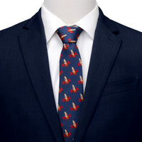 Disney The Little Mermaid Sebastian Hidden Message Blue Men's Tie