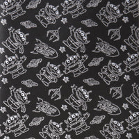 Disney Pixar Toy Story Alien Print Black Men's Tie