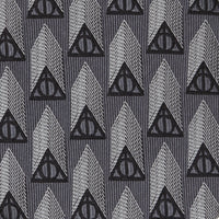 Harry Potter Deathly Hallows Gray Silk Men's Tie