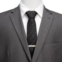 Harry Potter Golden Snitch Black Silk Men's Tie