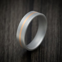 Cobalt Men's Ring with 22K Yellow Gold Inlay