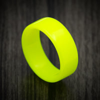 Solid Yellow Glow Resin Ring