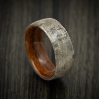 Rosewood and Birdseye Maple Wood Men's Ring Handmade Band