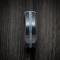 Elysium Black Diamond and Crushed Antler Inlay Men's Ring