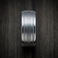 Tantalum Band with Satin Finish Custom Made Men's Ring