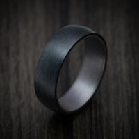 Carbon Fiber Band with Tantalum Sleeve Custom Made Men's Ring