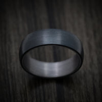 Carbon Fiber Band with Tantalum Sleeve Custom Made Men's Ring