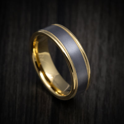 14K Gold and Tantalum Men's Ring