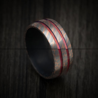 Superconductor Men's Ring with Glow Inlays and Cerakote Sleeve