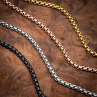 Matte Silver Venetian Box Chain 8" Bracelet