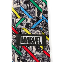 Marvel Comic Stripe Tan Men's Tie