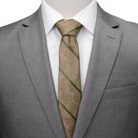 Marvel Guardians of the Galaxy Groot Tan Striped Men's Tie